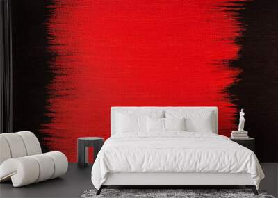 Red and black paint background Wall mural