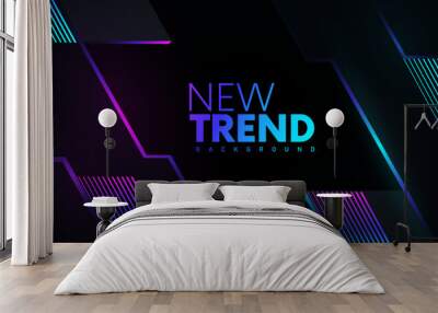 Modern abstract template design meets dynamic flyer design, Beautiful and minimal marketing graphics. Amazing, clean, and innovative banner artwork. New trend illustrations and dynamic graphics.  Wall mural