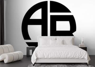 AB letter logo creative design. AB unique design.
 Wall mural