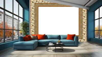 Gold picture frame Wall mural