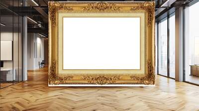 picture gold frame with a decorative pattern Wall mural