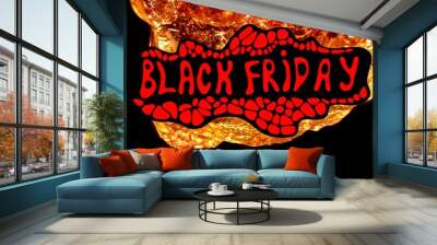 Advertising poster for Black Friday. Colorful, effective and bright design 2 Wall mural