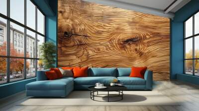 Oak Wood texture, Natural light warm color wood texture with unique grain patterns. Close up of a wooden surface background.	 Wall mural