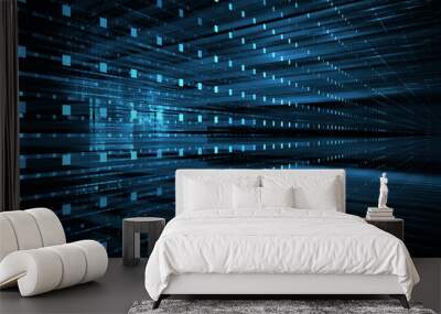 Abstract business science or technology background Wall mural