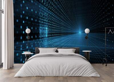 Abstract business science or technology background Wall mural