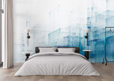 Abstract business science or technology background Wall mural