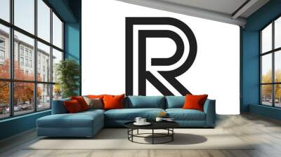 RP letter logo, RR letter logo design vector Wall mural