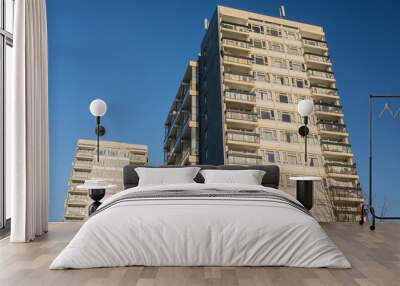 two high rise blocks of council flats in the uk. Wall mural