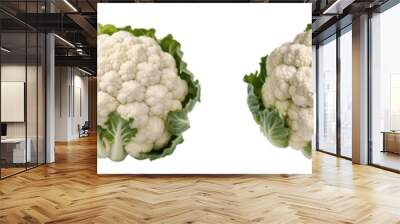 set of cauliflower isolated on transparent background Wall mural