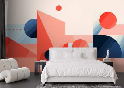 Concept vector illustration of presentation background. Wall mural