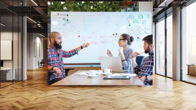 Business people working together in office Wall mural