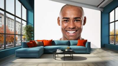 Handsome smiling young african man Wall mural