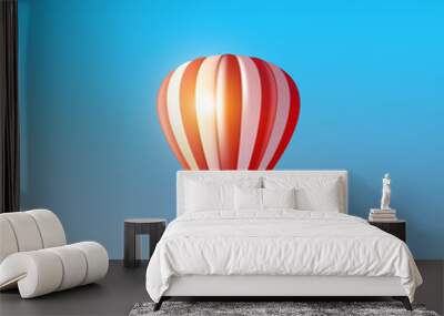 Vector hot air balloon Wall mural