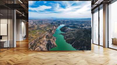 Aerial view of Castril natural park, Granada, Spain Wall mural