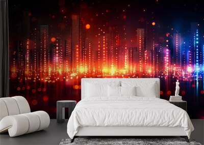 background equalizer modern for music Wall mural