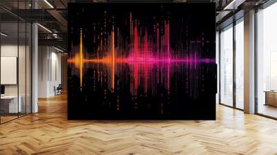 illustration abstract equalizer of music  Wall mural