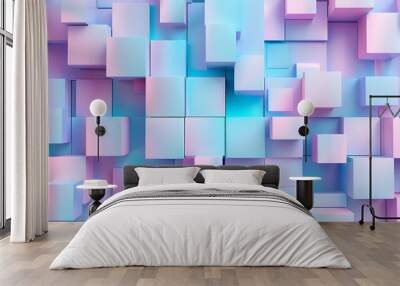 Abstract pastel background for creating your work with images Wall mural