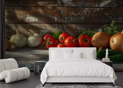 Fresh vegetables are valuable ingredients for cooking Wall mural