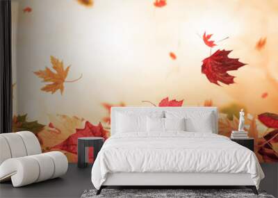 autumn background Wall mural