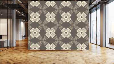 Seamless pattern with cross and ethnic celtic ornaments for your design Wall mural