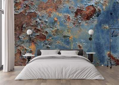 Grunge rusty metal texture Wall mural