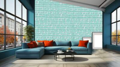 green decorative stone brick wall interior design Wall mural