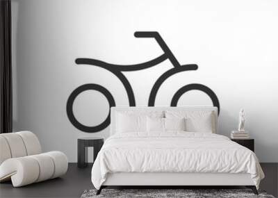 Bike line icon, sign or symbol. Wall mural