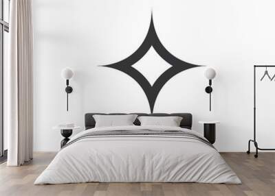 Sparkle icon or logo in modern style. Wall mural