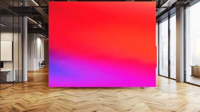 Red blue purple grainy noise grungy empty space or spray texture, a rough abstract retro vibe background template color gradient shine bright light and glow Wall mural