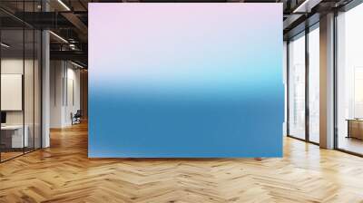 Vibrant grainy gradient background, white pink blue glowing grainy color gradient shape, black backdrop banner poster header design, noise texture effect, abstract background Wall mural