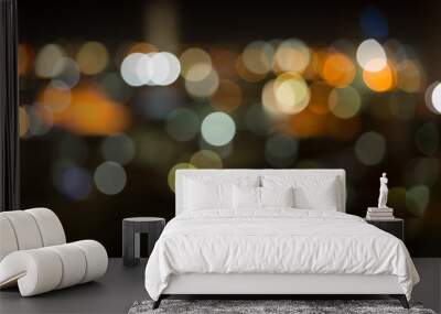 abstract bokeh in city scape background Wall mural