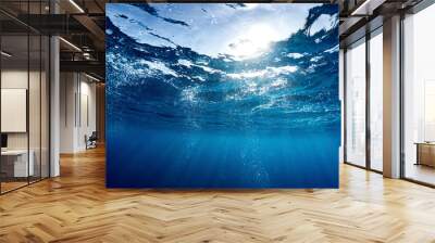 Blue Sea Wall mural