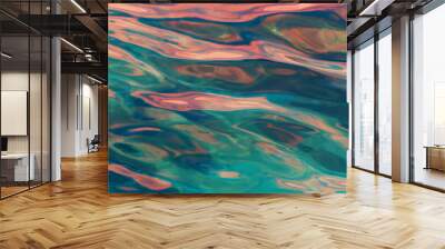 calm sea surface with ripple and gentle wave. sea surface background Wall mural