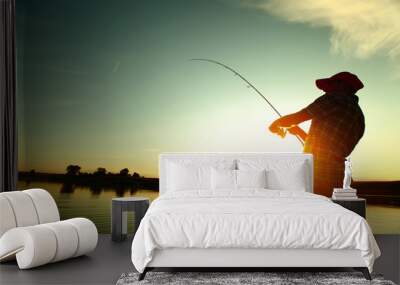 Fishing Wall mural