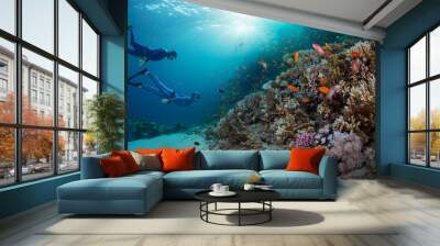 Freedivers Wall mural