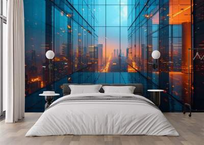 Business Corporate Structure Background Wall mural