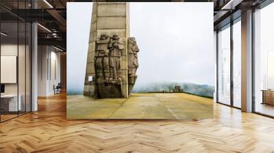 The arch of liberty monument situated on the top of Goraltepe mountain near beklemeto pass in Bulgaria Wall mural