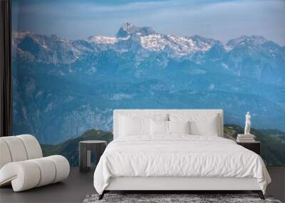 Triglav national park viewed from Mount Vogel, Slovenia Wall mural