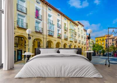 View of the plaza del mercado in the spanish city logrono Wall mural