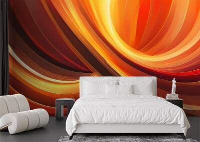 Seamless abstract background featuring a gradient of warm colors transitioning from deep red to light orange Wall mural