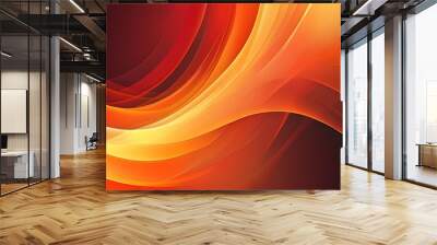 Seamless abstract background featuring a gradient of warm colors transitioning from deep red to light orange Wall mural