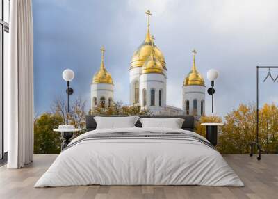 Domes of the Cathedral of Christ the Saviour Wall mural