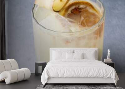 Glass of ginger cocktail Wall mural