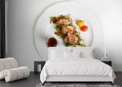 Raw tuna tartar Wall mural