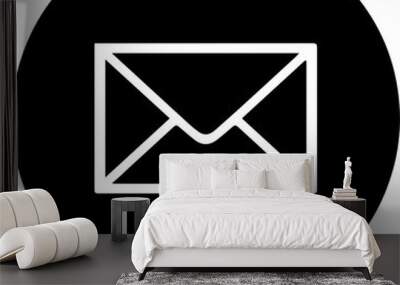 Mail icon transparent png Wall mural