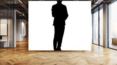 silhouette of a person Wall mural