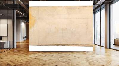 Blank old dirty paper isolated on white  background Wall mural