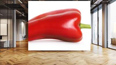 Fresh red pepper, paprika isolated on white background  Wall mural