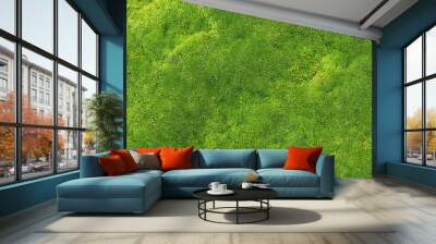 green moss for background texture Wall mural