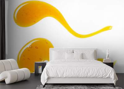 Honey isolated on white, top view Wall mural